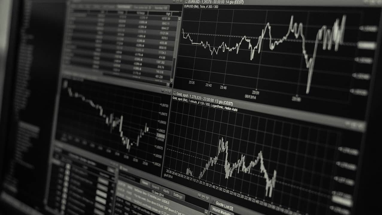 Фото декількох графіків на Forex.