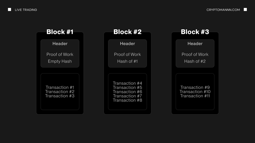 Из чего состоят блоки в блокчейне биткоин - Cryptomannn