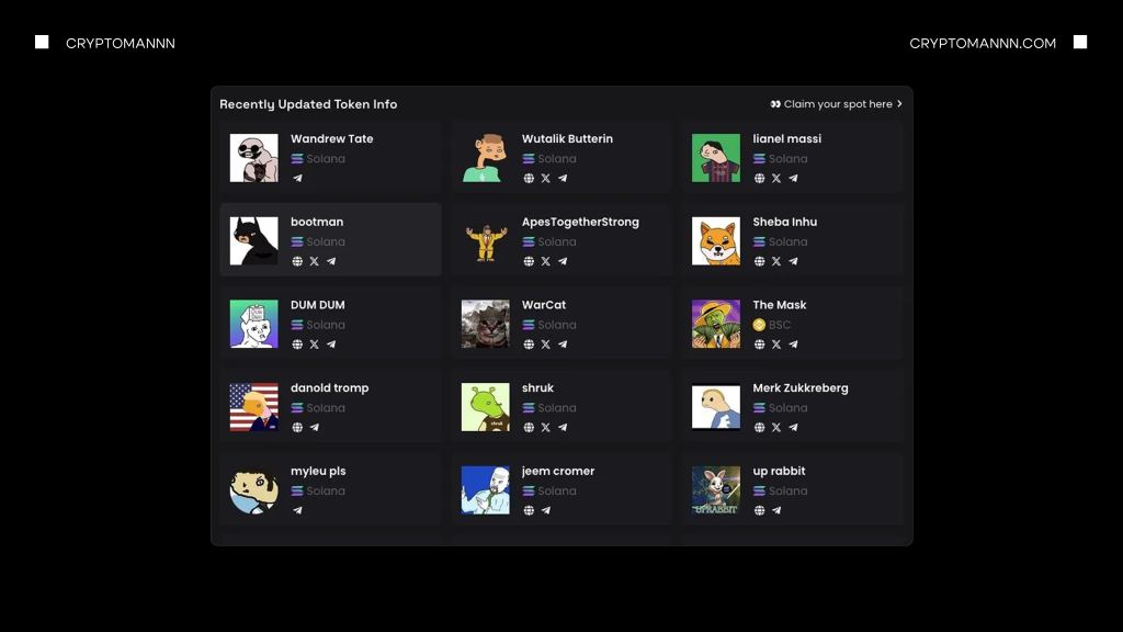 Политические мемкоины примеры - Cryptomannn